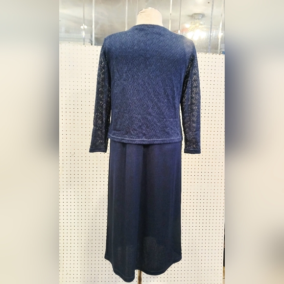 Lane Bryant Navy Blue Dress Set - Picture 6 of 11